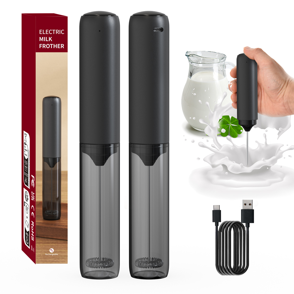 Electric Milk Frother Handheld - ห้องครัวที่มีประสิทธิภาพStirrer FrotherนมมือถือโฟมMakerสําหรับLattes Whiskเครื่องดื่มผสมกาแฟชาร์จไฟฟ้าไข่Beater