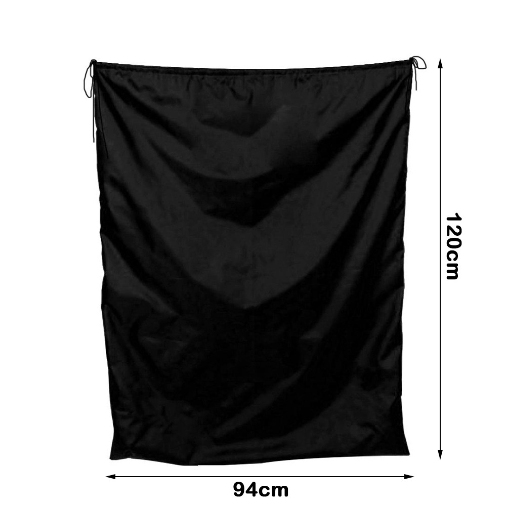 Laundry - ถุงผ้ากันน้ำทนทานแบบมีเชือกรูด ความจุขนาดใหญ่ ถุงเก็บฝุ่นขนาดใหญ่พิเศษ ถุงซักผ้าแบบใช้ซ้ำได้ ทำจากผ้าอ็อกซ์ฟอร์ด