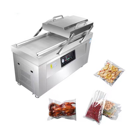 Food Vacuum Sealer Machine - เครื่องซีลสูญญากาศแบบกึ่งอัตโนมัติขนาดใหญ่สำหรับเชิงพาณิชย์ แบบสองห้อง เครื่องซีลสูญญากาศอาหารแบบอัตโนมัติสองห้องสำหรับเชิงพาณิชย์