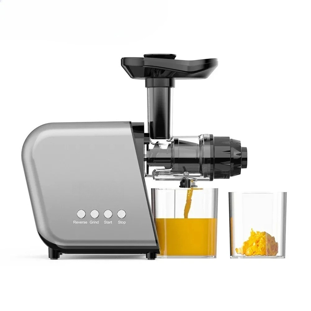 Electric Slow Juicer Cold Press - เครื่องสกัดน้ำผลไม้แบบสกัดเย็น 250 วัตต์ สำหรับผักและผลไม้ แบบสกรู บีบคั้นน้ำบีทรูทสด