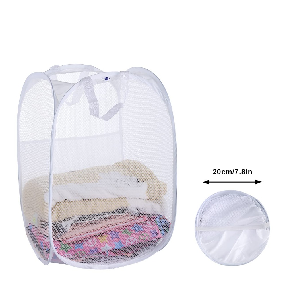ตะกร้าผ้าตาข่ายแบบพับได้ ตะกร้ - Laundry บทวิจารณ์และราคา