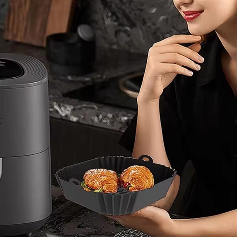 1 PC ซิลิโคน Air Fryer หม้อถาด - Air Fryer Silicone Pot Liner บทวิจารณ์และราคา