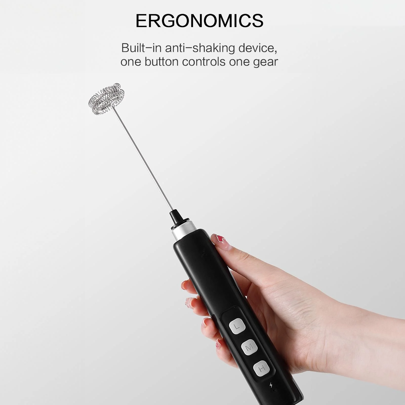เครื่องตีฟองนมแบบมือถือ ชาร์จผ - Electric Milk Frother Handheld บทวิจารณ์และราคา