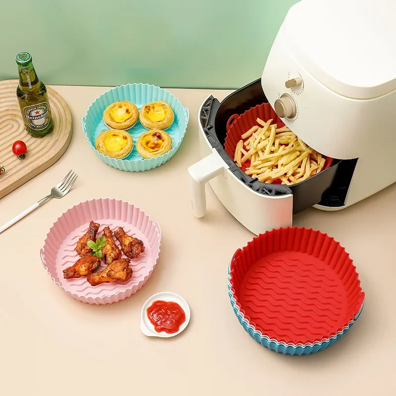 กระดาษรองอบสำหรับหม้อทอดไร้น้ำ - Air Fryer Silicone Pot Liner บทวิจารณ์และราคา