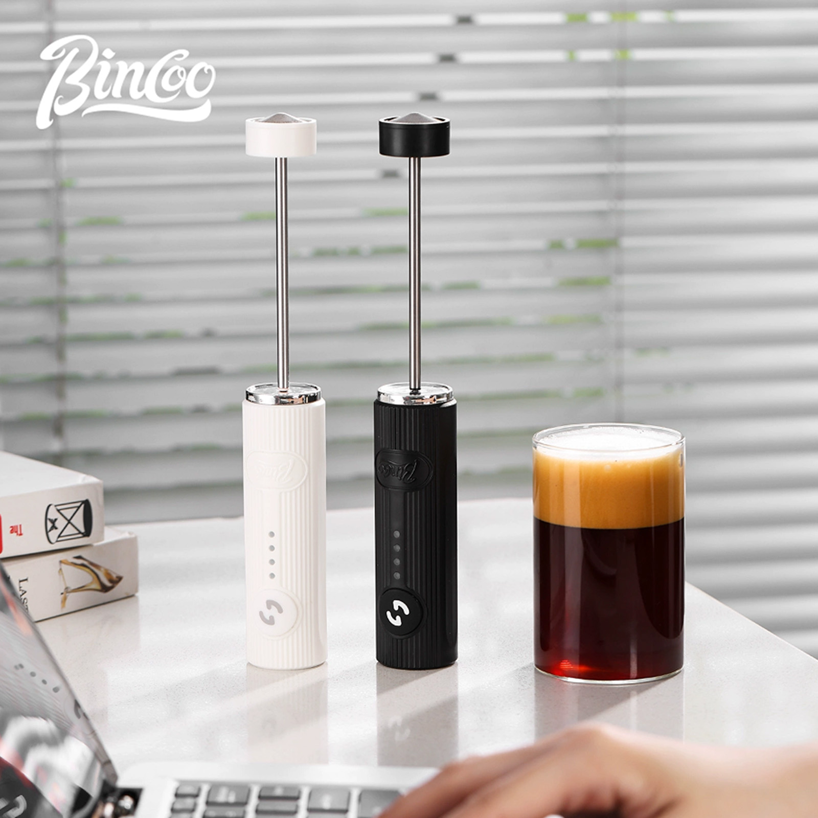 BINCOO เครื่องตีฟองกาแฟไฟฟ้า U - Electric Milk Frother Handheld บทวิจารณ์และราคา